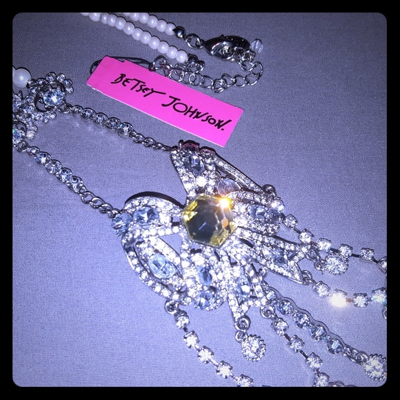 Betsey Johnson Jewelry - Betsey Johnson Pretty Punk Pearl long necklace NWT